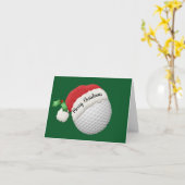 Golf Ball Design Folded Greeting Card カード (黄色い花)
