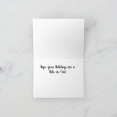 Golf Ball Design Folded Greeting Card カード (内部)