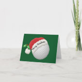 Golf Ball Design Folded Greeting Card カード (正面)