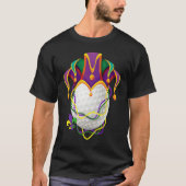 Golf Ball Jester Hat Mardi Gras Parade Beads Mardi Tシャツ (正面)