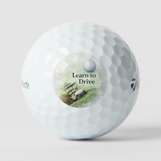 Golf Ball | Learn to Drive Funny Golf Cart Design ゴルフボール (正面)