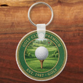 Golf Ball On Tee Premium Keychain キーホルダー (裏面)