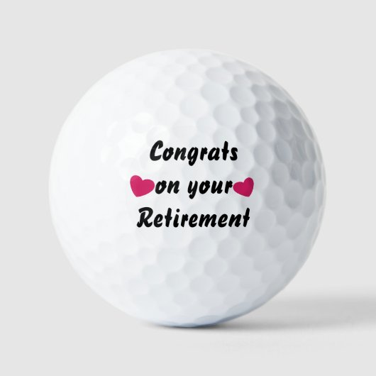 Golf Ball Retirement:祝 Your Journey ゴルフボール (正面)