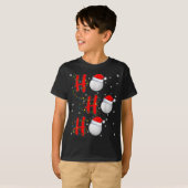 Golf Ball Santa Hat Ho Ho Ho Men Women Christmas X Tシャツ (正面フル)