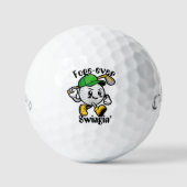 Golf Ball with Big Personality - Fore-Ever Swingin ゴルフボール (正面)