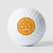 Golf Ball with Monogram for Stylish Golfers ゴルフボール (正面)