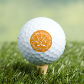 Golf Ball with Monogram for Stylish Golfers ゴルフボール (インサイチュ 木)