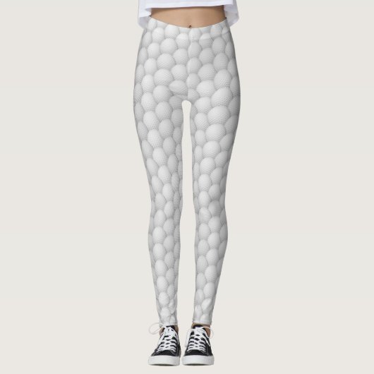 Golf Balls Abstract Design Leggings レギンス (正面)