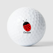 Golf Balls Ladybird Design ゴルフボール (正面)