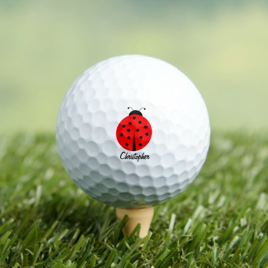 Golf Balls Ladybug Design ゴルフボール (インサイチュ 木)