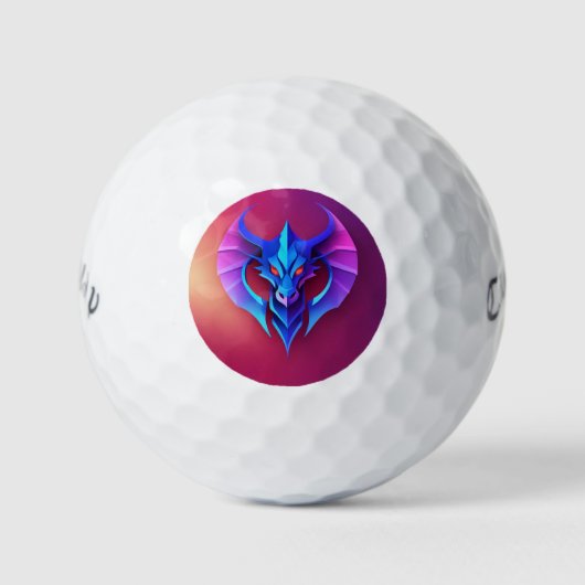 Golf Balls Neon Wyrm Emblem ゴルフボール (正面)