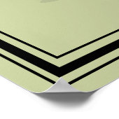 Golf Birthday Partee Party Welcome Sign ポスター (角)