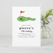 Golf Birthday Party Invitation 招待状 (スタンド正面)