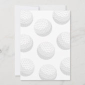 Golf Birthday Party Invitation  招待状 (裏面)