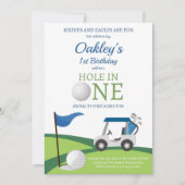 Golf Birthday Party Invitation 招待状 (正面)