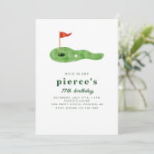 Golf Birthday Party Invitation 招待状 (スタンド正面)