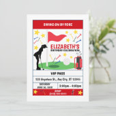 Golf Birthday Party Invitation (Women) 招待状 (スタンド正面)