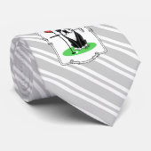 Golf Boston Terrier (black) Cute Dog ネクタイ (ロール)