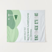 Golf Boy 1st Birthday タペストリー (正面(横))