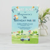 Golf Boy 5th Birthday Par-Tee   招待状 (スタンド正面)