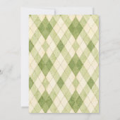 Golf Boy First Birthday Par-Tee Hole In One  招待状 (裏面)