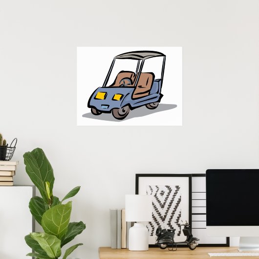 Golf Cart ポスター (ホームオフィス)