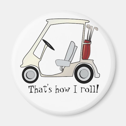 golf_cart マグネット (正面)