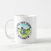 Golf Cart Accident I Do My Own Stunts Fun Present コーヒーマグカップ (左)