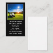 Golf Cart And Golf Car Theme 名刺 (正面/裏面)