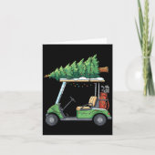 Golf Cart Christmas Tree Lights Funny For Men Wome カード (正面)