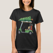 Golf Cart Christmas Tree Lights Funny For Men Wome Tシャツ (正面)