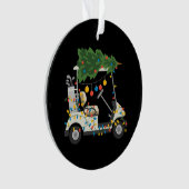 Golf Cart Christmas Tree Lights Xmas Sport Golfer  オーナメント (正面)