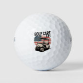 Golf Cart Life Husband Golfing Golfer Lover ゴルフボール (正面)
