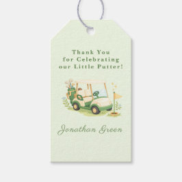 Golf Cart Little Putter Baby Shower ギフトタグ
