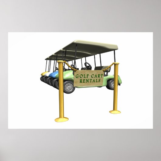 Golf Cart Rentals ポスター (正面)
