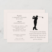 Golf Celebration of LIfe 招待状 (正面/裏面)