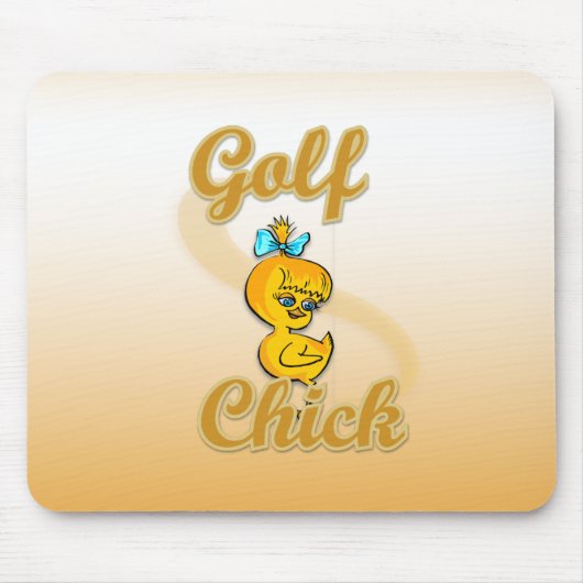 Golf  Chick マウスパッド (正面)