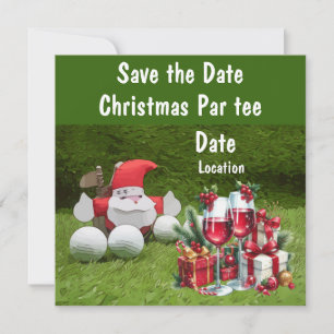 Golf Christmasパーティーはサンタとのデートを保存