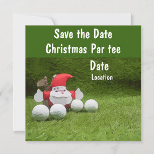 Golf Christmasパーティーはサンタとのデートを保存