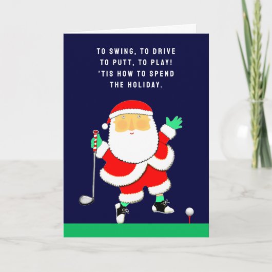 Golf Christmas シーズンカード (正面)