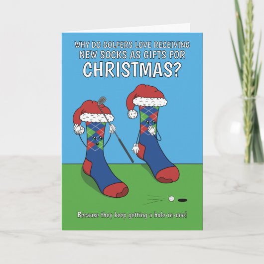 Golf Christmas シーズンカード (正面)