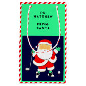 Golf Christmas スモールペーパーバッグ (正面)