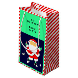 Golf Christmas スモールペーパーバッグ