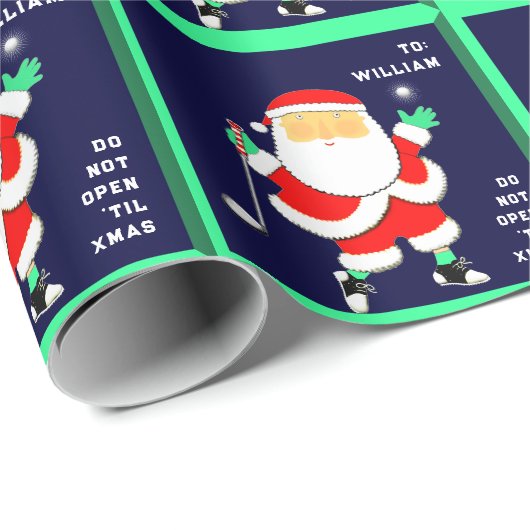 Golf Christmas ラッピングペーパー (ロールコーナー)