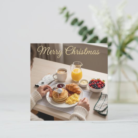 Golf Christmas Breakfast for Golfer シーズンカード (スタンド正面)