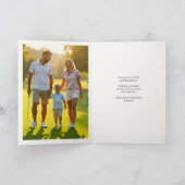 Golf Christmas Candle ・家族写真 シーズンカード (内部)