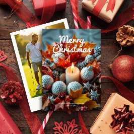 Golf Christmas Candle ・家族写真 シーズンカード