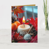 Golf Christmas Candle ・金ゴールド シーズンカード (正面)