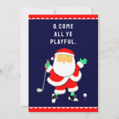 Golf Christmas Greeting シーズンカード (正面)