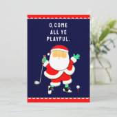 Golf Christmas Greeting シーズンカード (スタンド正面)